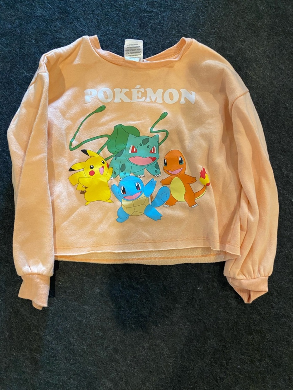 Pokemon Peach Graphic Crewneck Sweatshirt for Kids